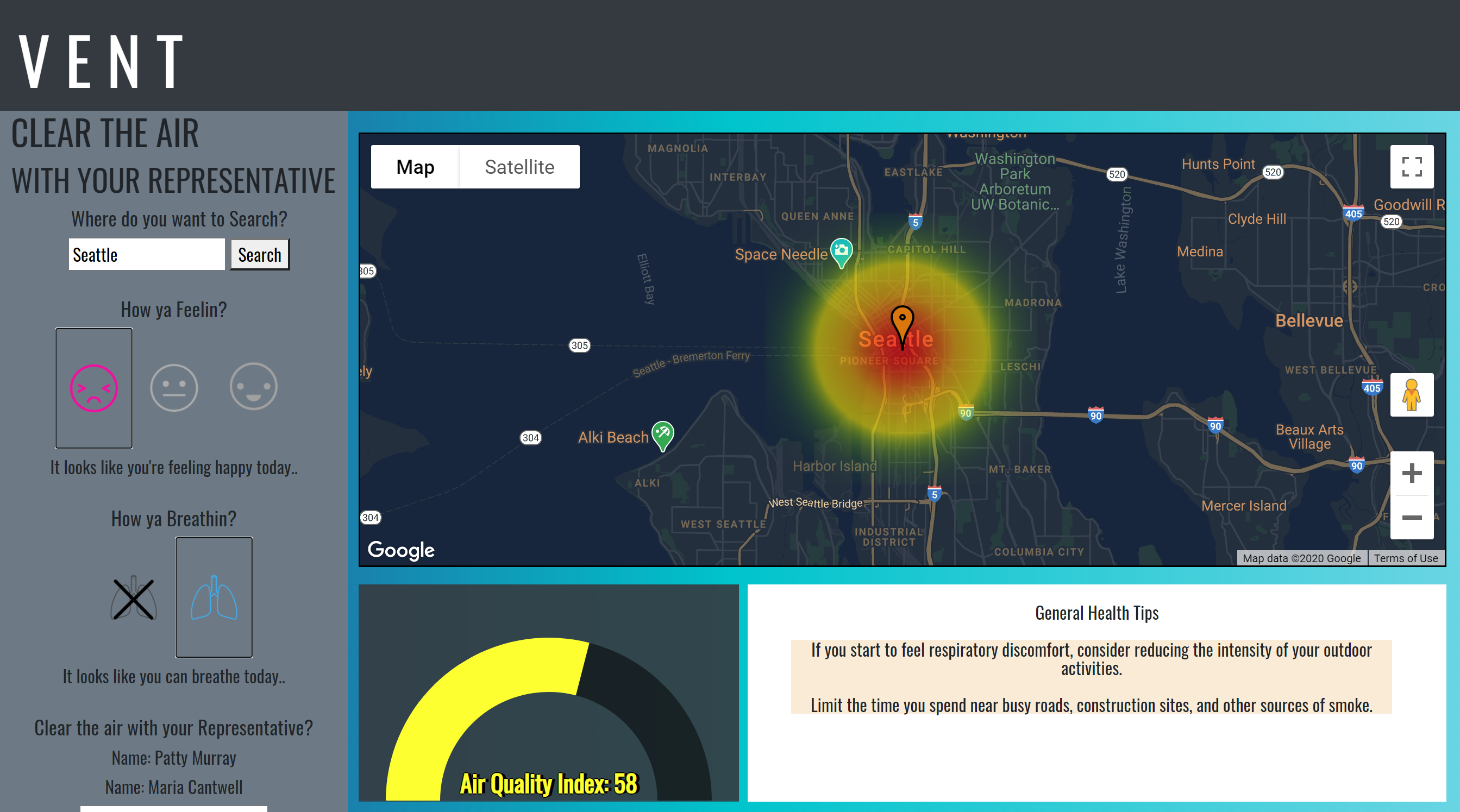 Vent Air Quality Search